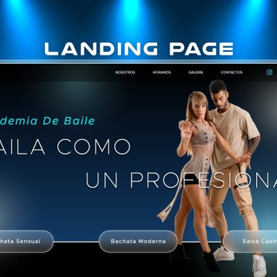 Landing Page – Academia de baile